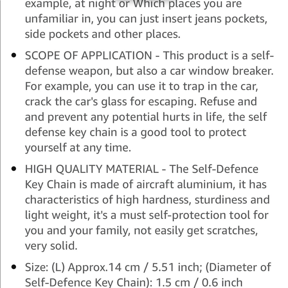 Self- Defense Keychain - Picture 5 of 7